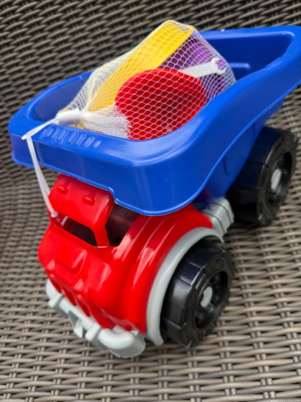 Kids Sand Truck Playset - Red & Blue with Yellow Accessories - NWT